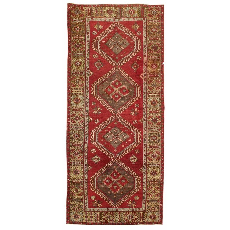 Landry & Arcari Rugs and Carpeting Anatolian One-of-a-Kind 5'3"" x 12' Area Rug in Red/Gold - Image 0