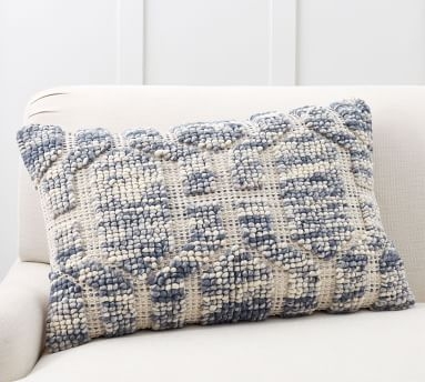 Atlee Tufted Pillow Cover, 20 x 30", Blue Multi - Image 3