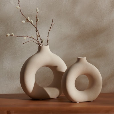 Aionna Ceramic Table Vase (Set of 2) - Image 1
