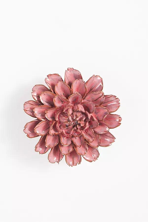 Pink Ceramic Flower Gallery Wall Charm - Image 0