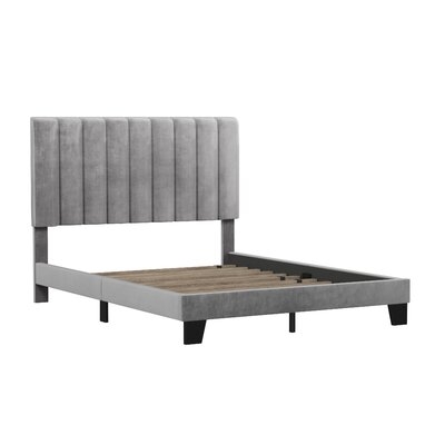 Novalee Tufted Upholstered Low Profile Platform Bed - Image 0
