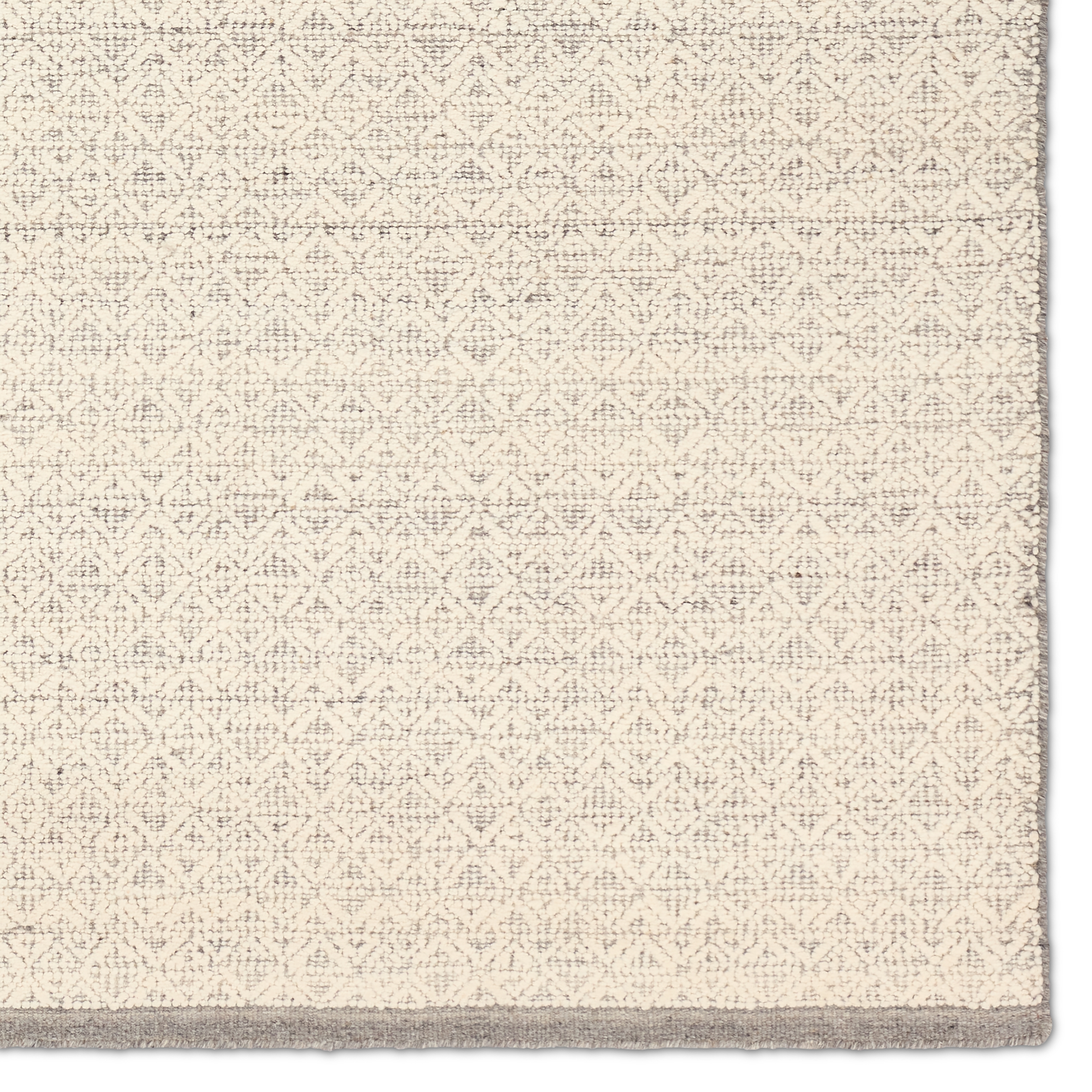 Merwyn ELZ03 Handmade Solid Ivory Area Rug (6'x9') - Image 3