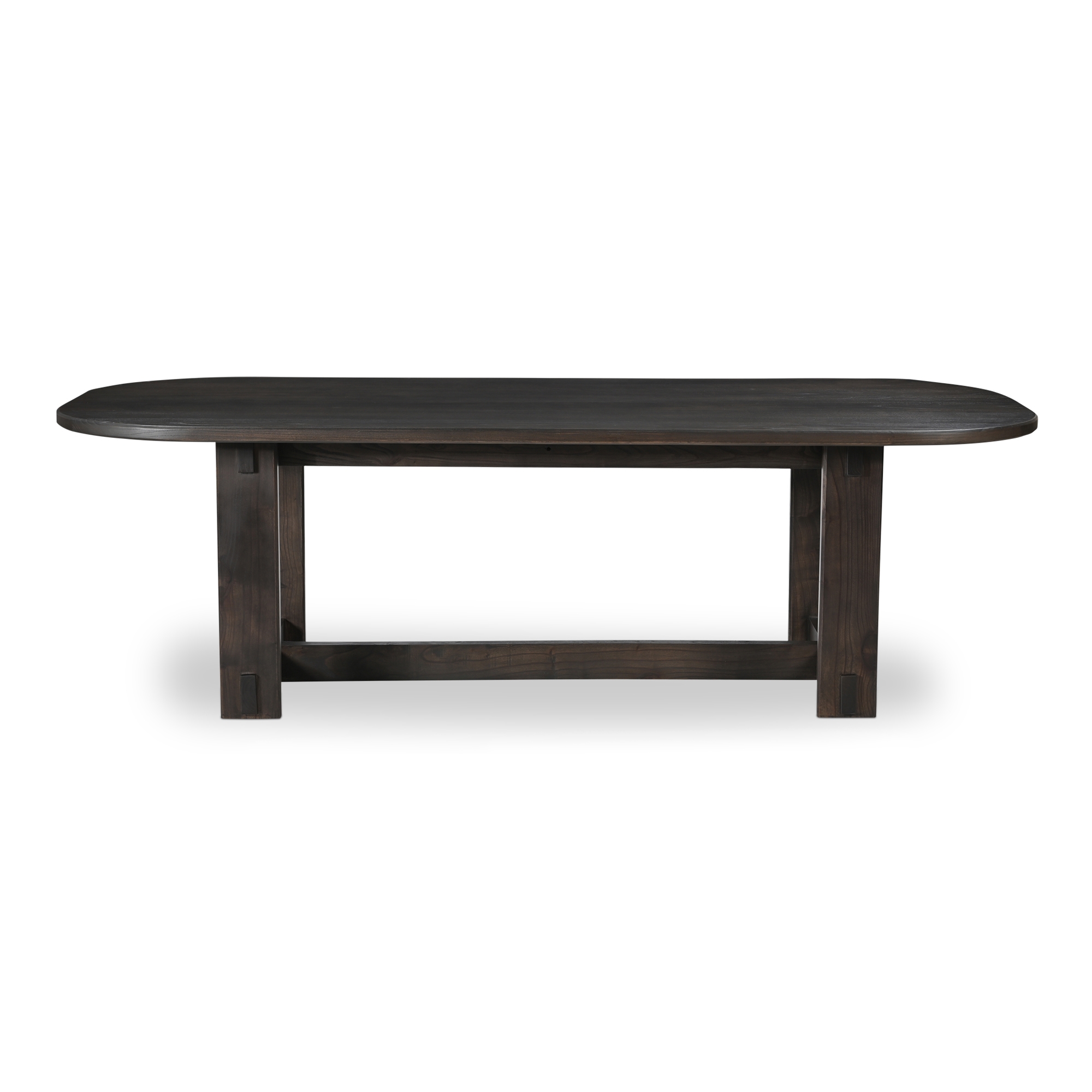 Glenn Oval Dining Table Dark Brown - Image 0