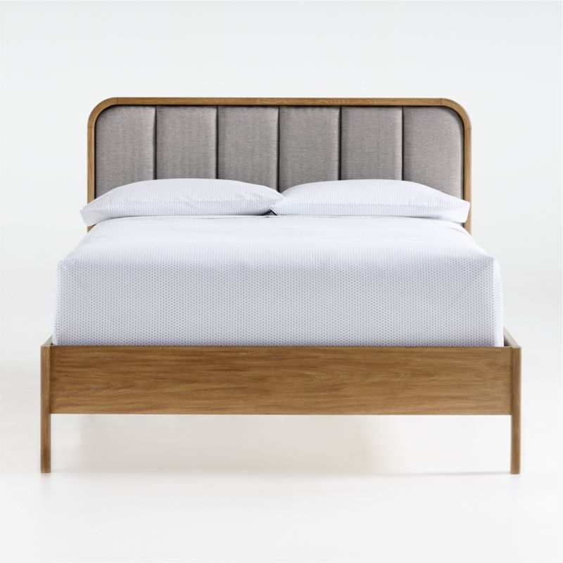 Wes Full Upholstered Wood Bed - Image 2