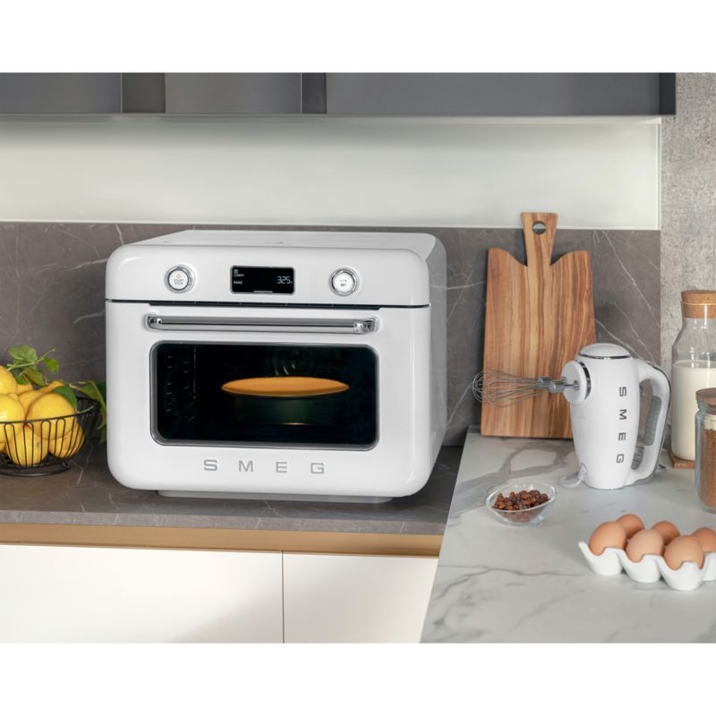 SMEG White Countertop Air Fry Oven With Steam - Image 1