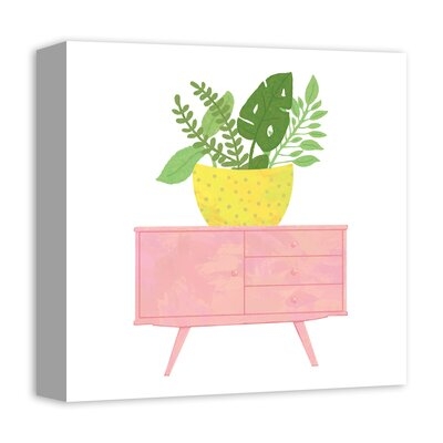 Dresser and Vase - Unframed Painting Print on Canvas - Image 0