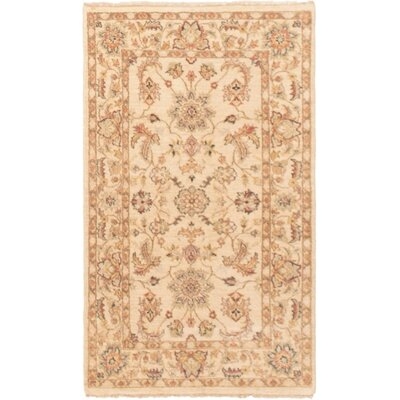 One-of-a-Kind Kalyssa Hand-Knotted 1980s Chobi Cream 3' x 5'1" Wool Area Rug - Image 0