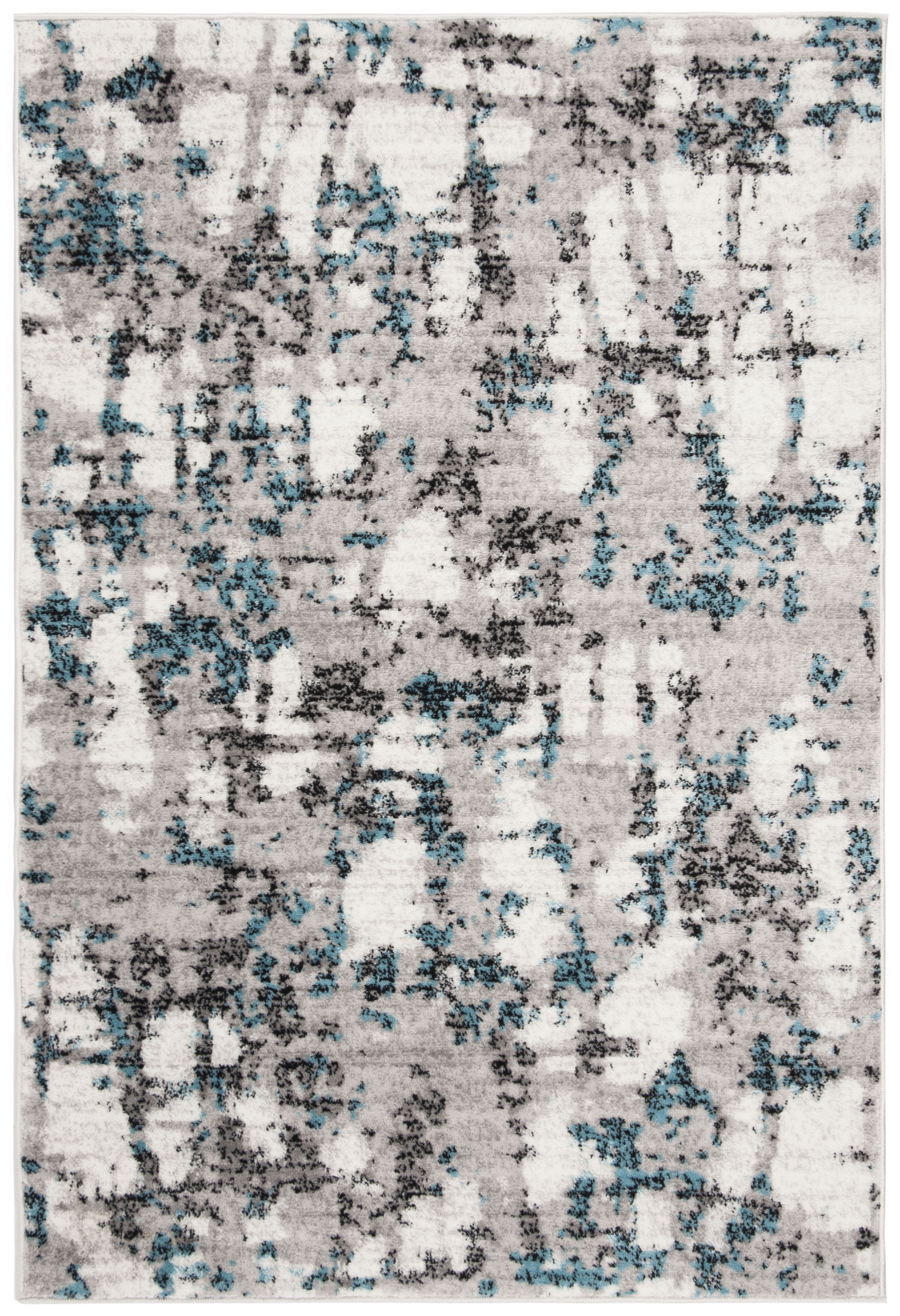 Arlo Home Woven Area Rug, SKY193B, Grey/Blue,  4' X 6' - Image 0