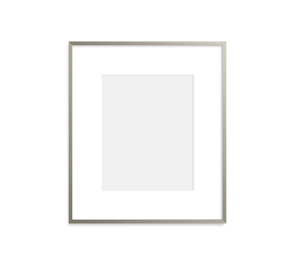 Metal Gallery Frame, 4" Mat, 11x14 - Graphite - Image 0