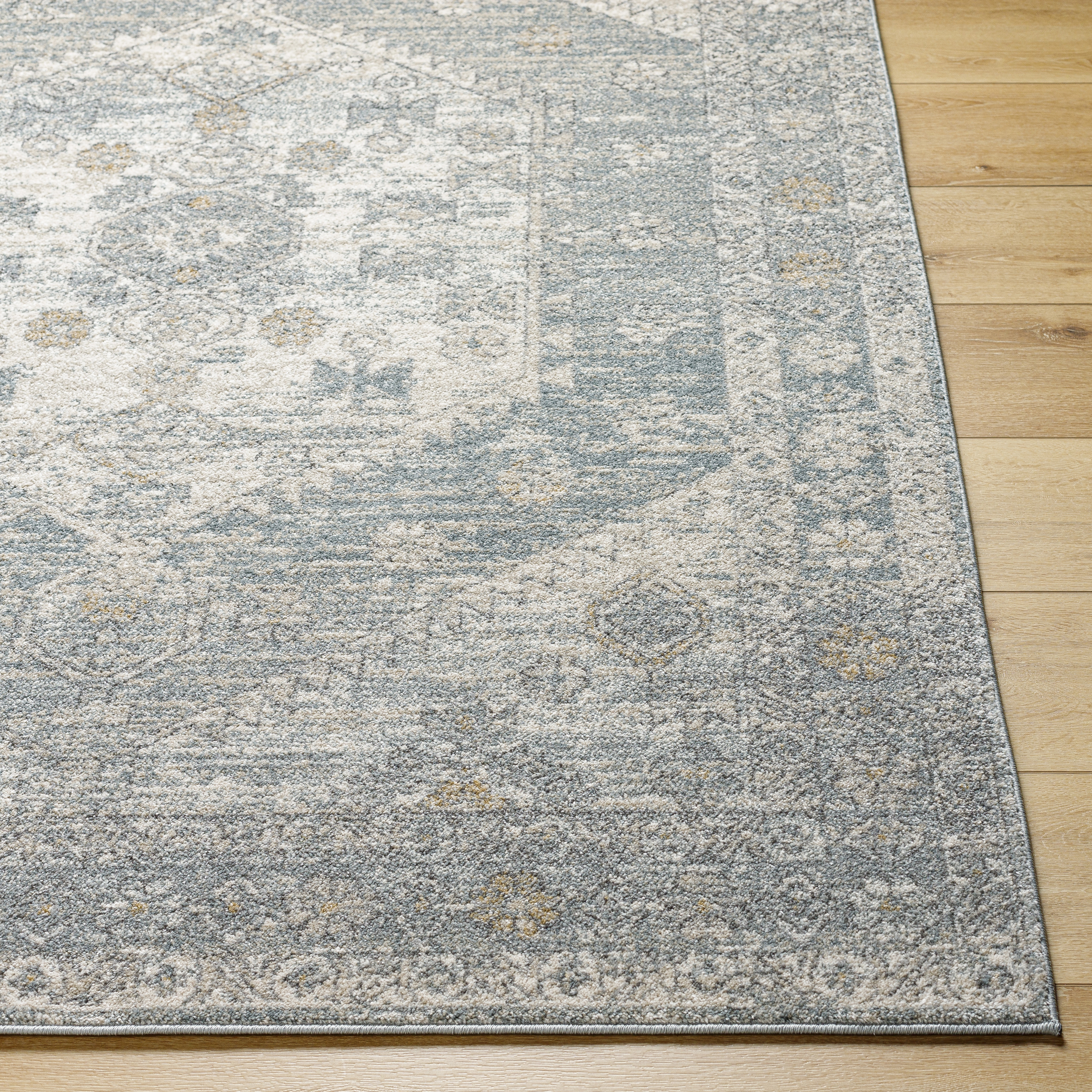 Alpharetta Gray Indoor 7'10" x 10' Machine Woven Rug - Image 2