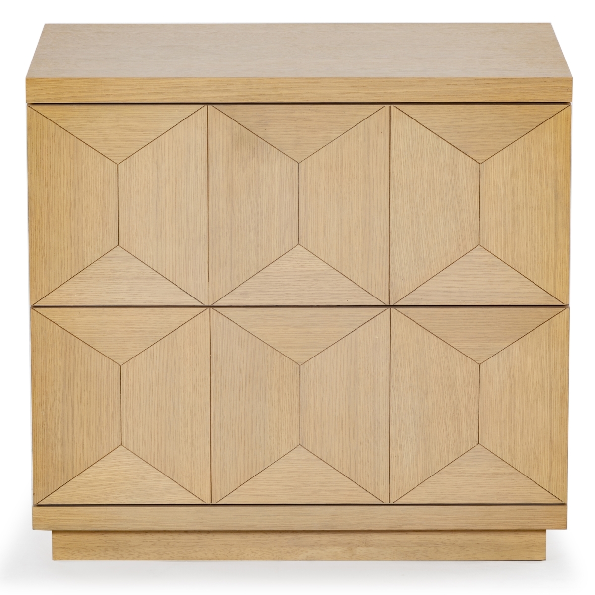 Deziree Wood 2 Drawer Nightstand - Natural - Image 0