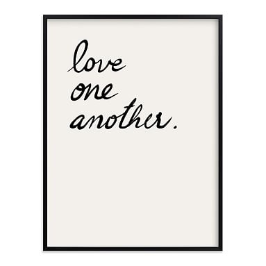 Love one, Love all Framed Art by Minted(R), Black, 30x40 - Image 0