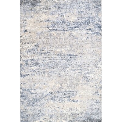 Abstract Silver Area Rug - Image 0