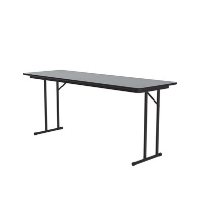 60" L Fixed Height Off-Set Leg Seminar Particle Board Core High Pressure Training Table - Image 0