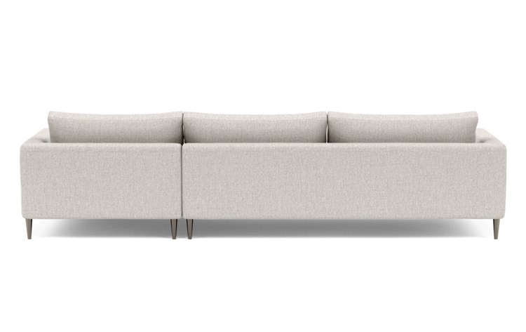 Asher Right Sectional with Beige Wheat Fabric, extended chaise, and Plated legs - Image 3