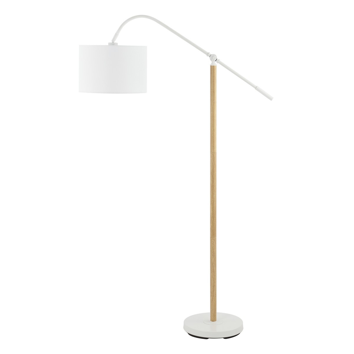 Levitt 61 Inch Floor Lamp - White / Natural - Safavieh - Image 0