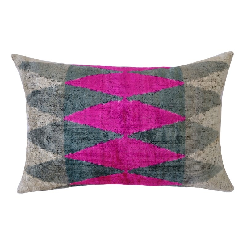 LOOMY Mia Rectangular Silk Pillow Cover & Insert - Image 0