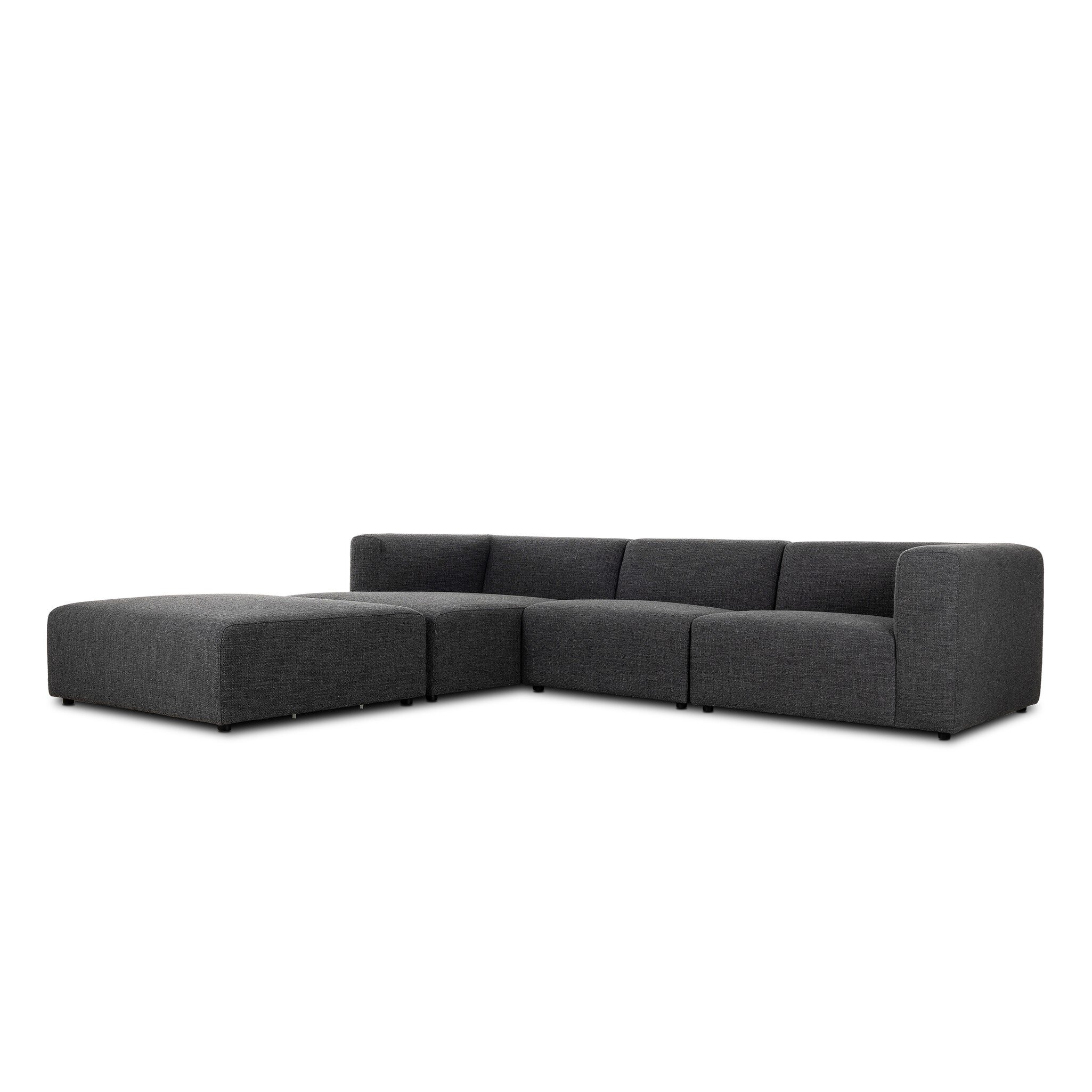Lawndale 3 Piece Sectional - Saxon Charcoal - Image 1