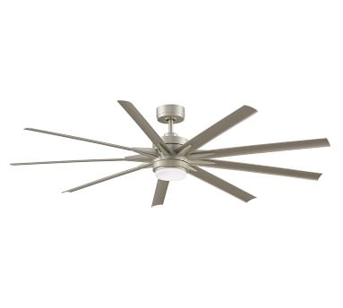 Odyn 72" Ceiling Fan Brushed Nickel with Brushed Nickel Blades - Image 1