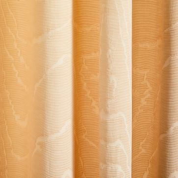 Faux Silk Moire Curtain, Champagne, 48"x96" - Image 3