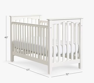 Kendall Low-Profile Convertible Crib, Simply White, In-Home Delivery - Image 3