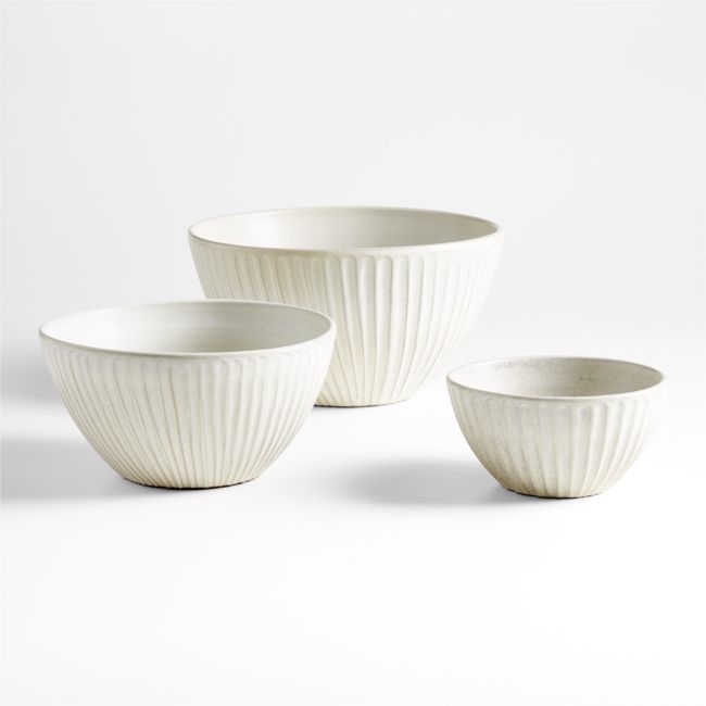 Caramel Ceramic Mixing Bowls by Gaby Dalkin, Set of 3 - Image 0