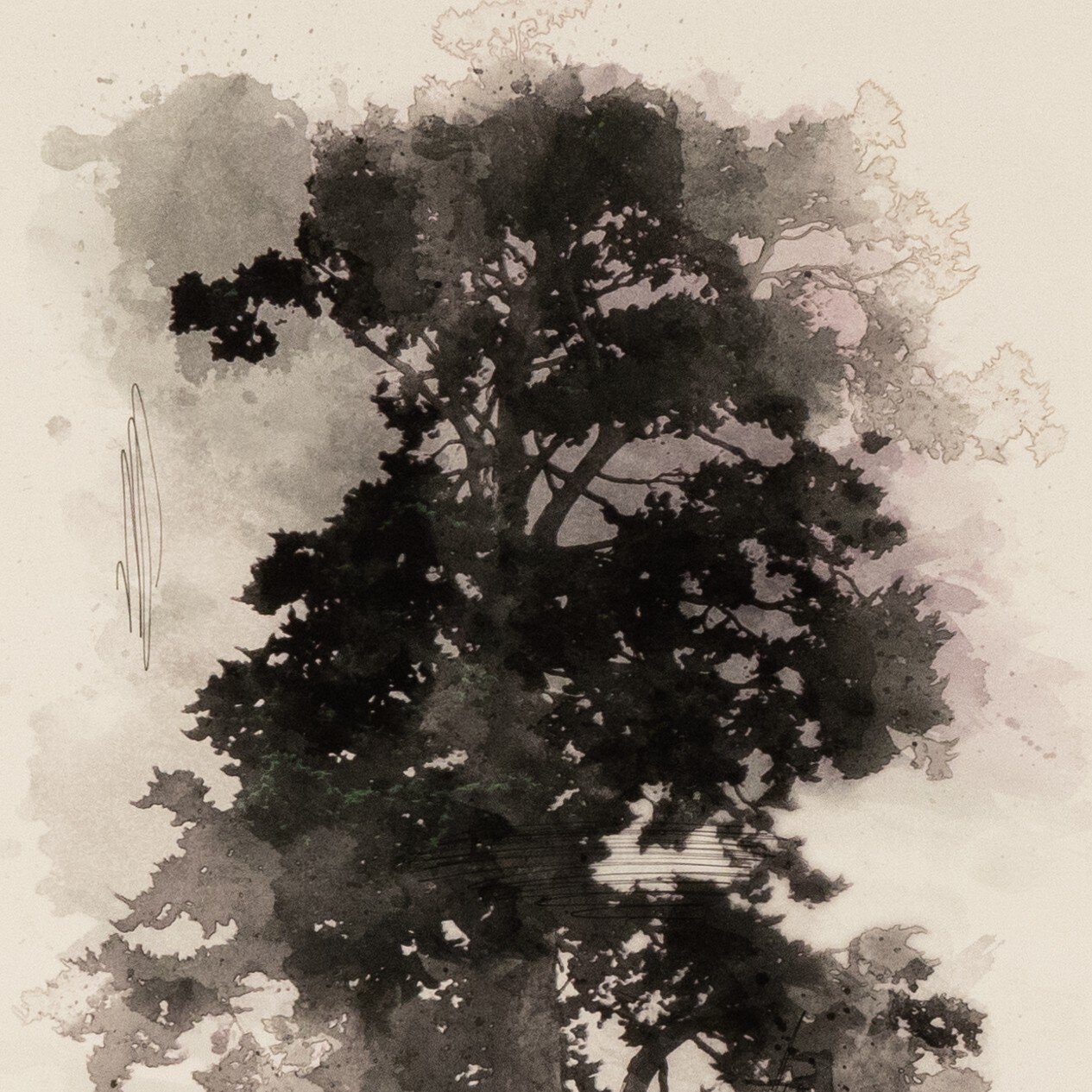 Tree Sketch I by Coup D'esprit - Black - Image 3