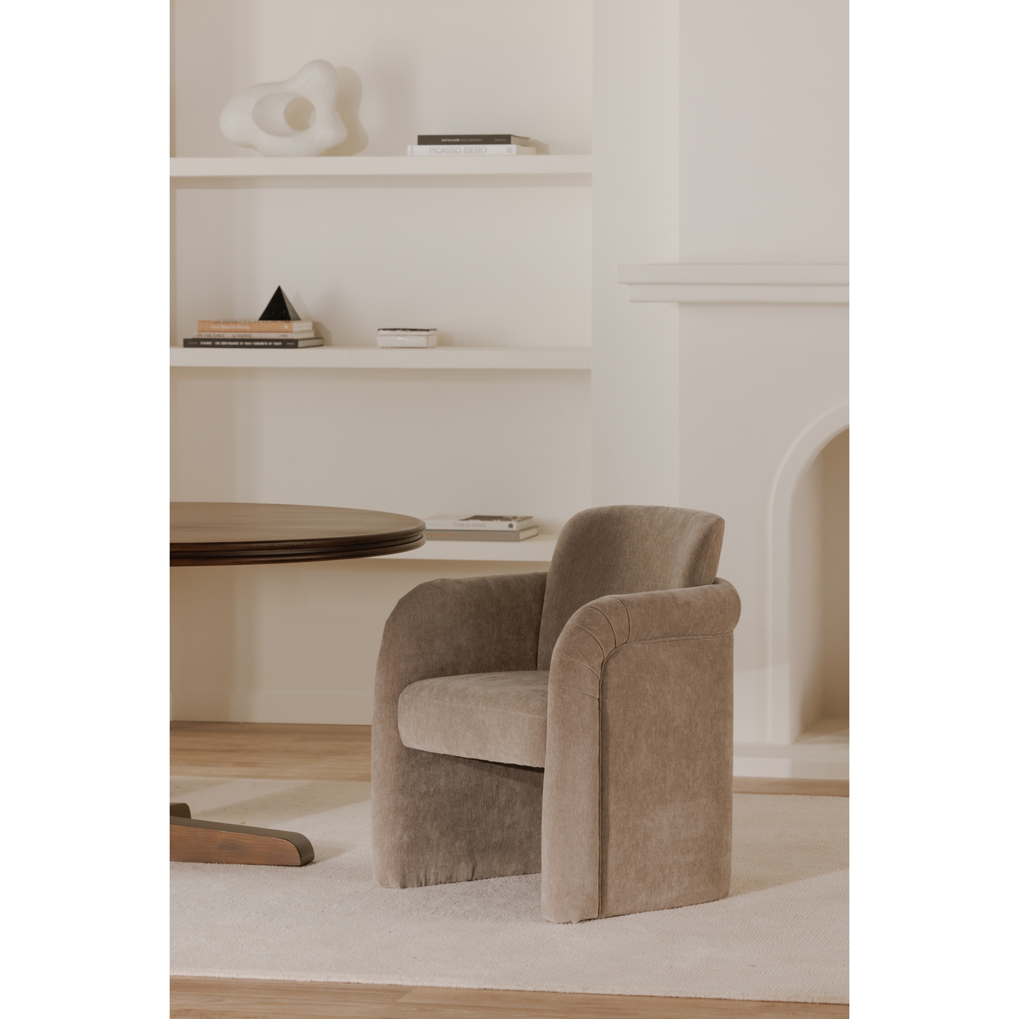 Mesto Rolling Dining Chair Taupe - Image 9