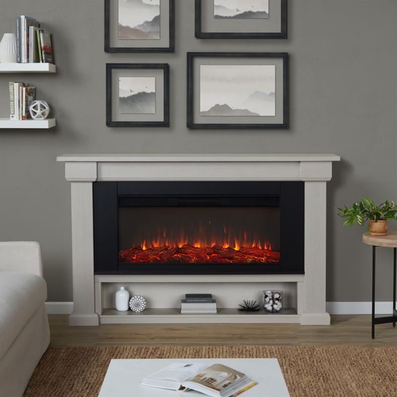 Bristow Light Wood Electric Fireplace - Image 1