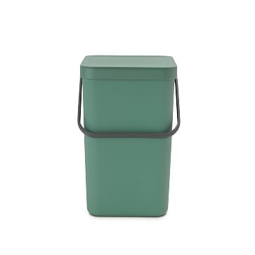 Brabantia Plastic Sort & Go Bin, 6.6 Gallon, Fir Green - Image 1