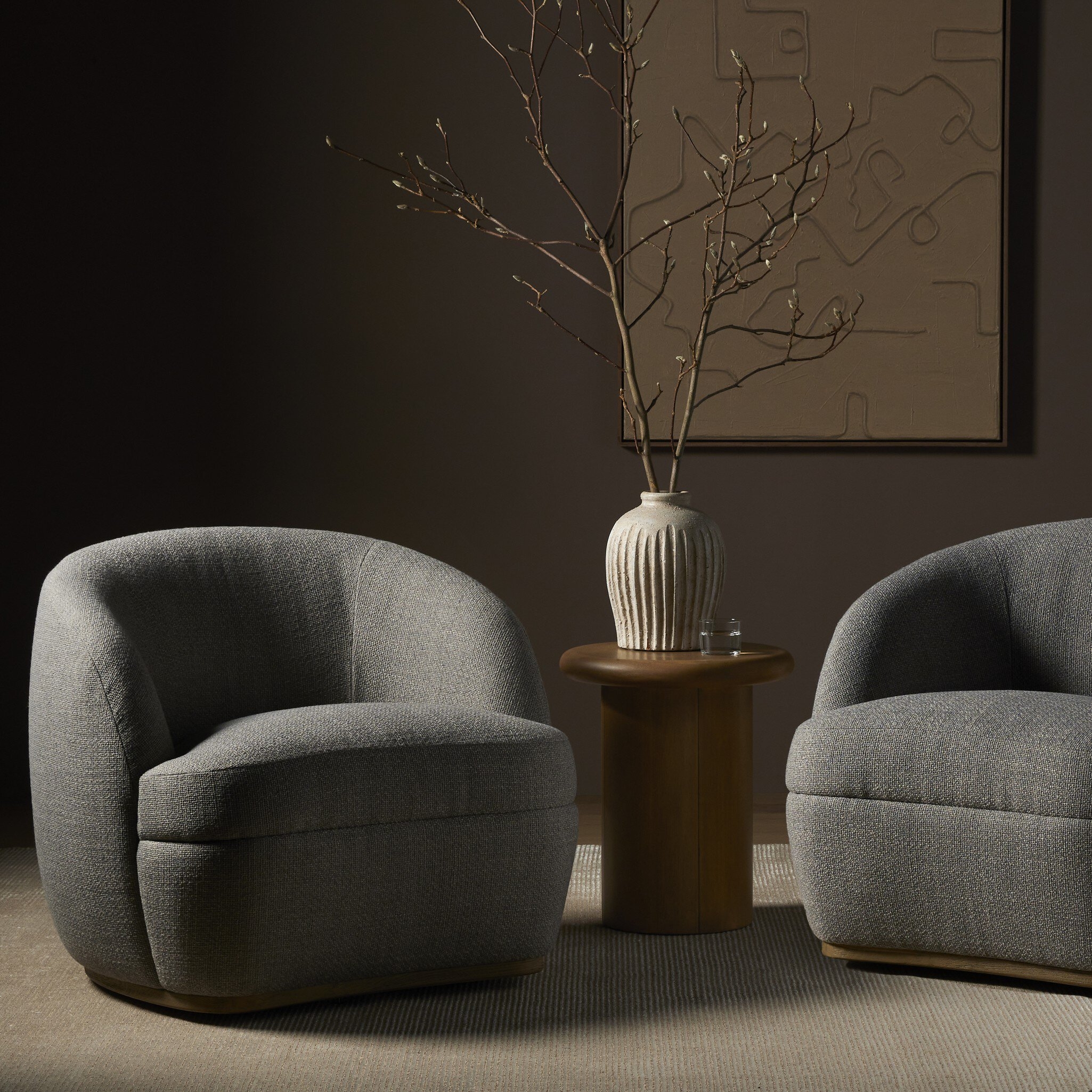 Sandie Swivel Chair - Gibson Silver - Image 11