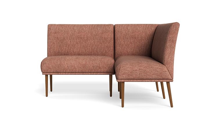 Dorian Upholstered Petite Right Banquette with Tufting Option - Image 0