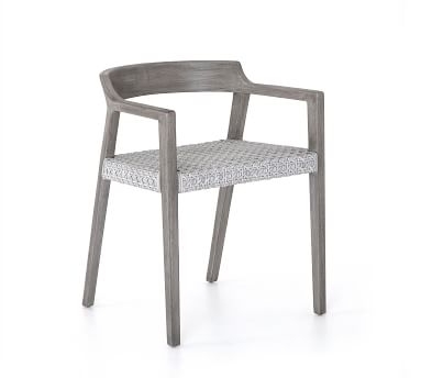 Brent Teak Dining Chair, Weathered Gray - Image 4