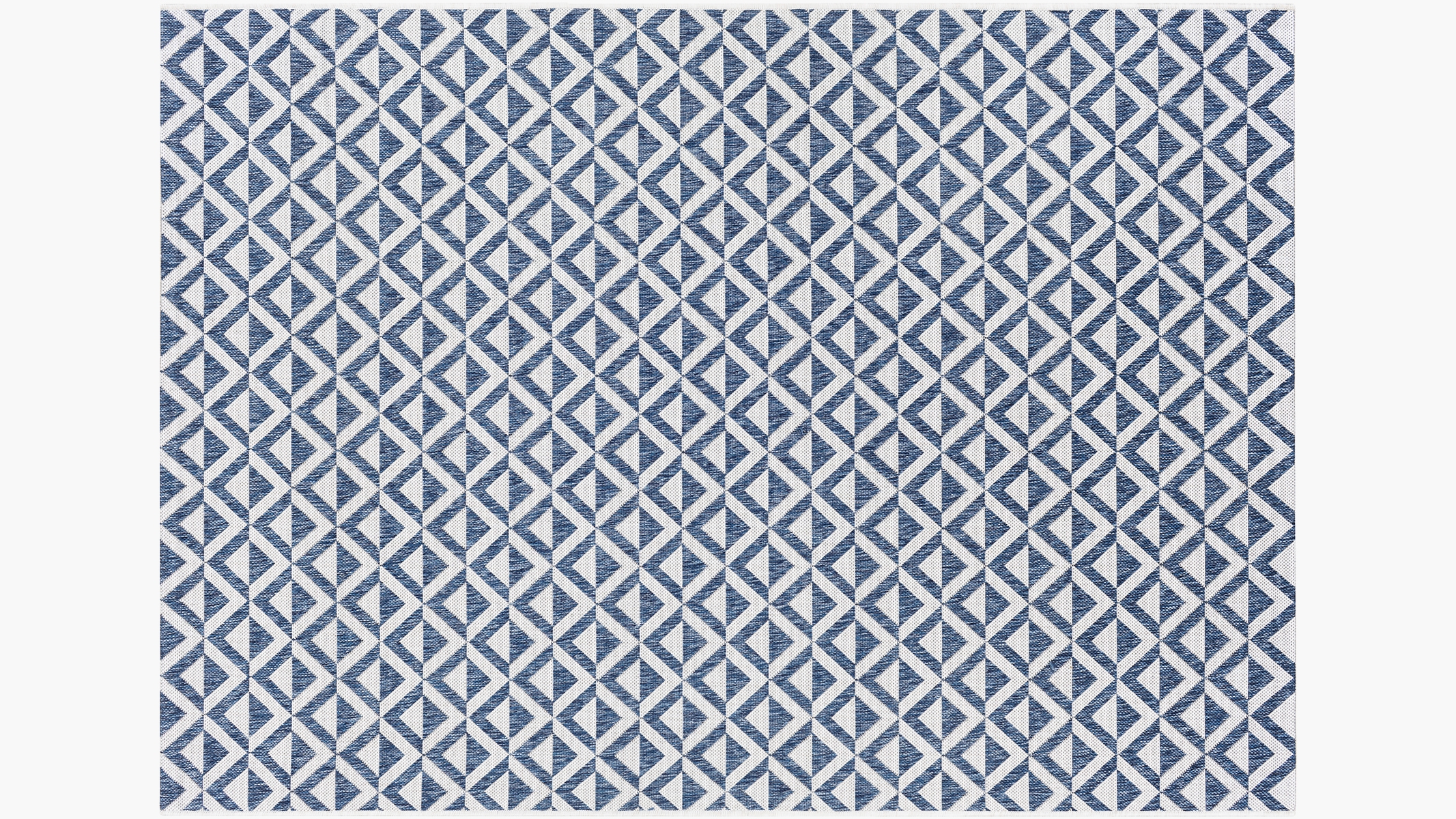 Deco Diamonds Outdoor Rug, Blue Deco Diamonds, 7'10" x 10'2" - Image 0