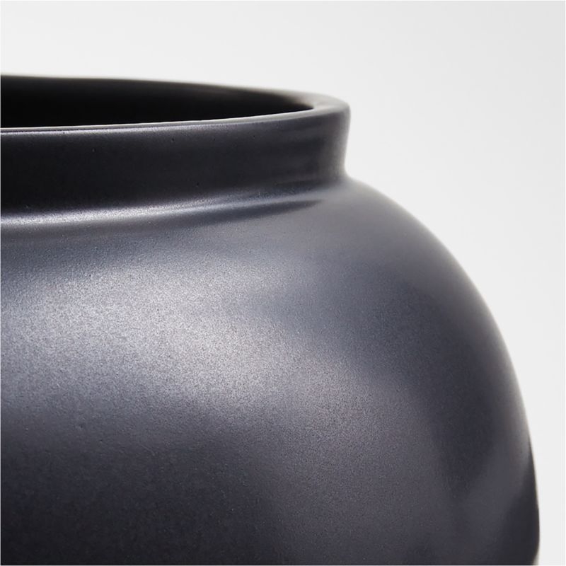 Jimena Black Ceramic Centerpiece Bowl - Image 3
