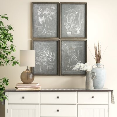 'Root Study' 4 Piece Picture Frame Graphic Art Set - Image 0