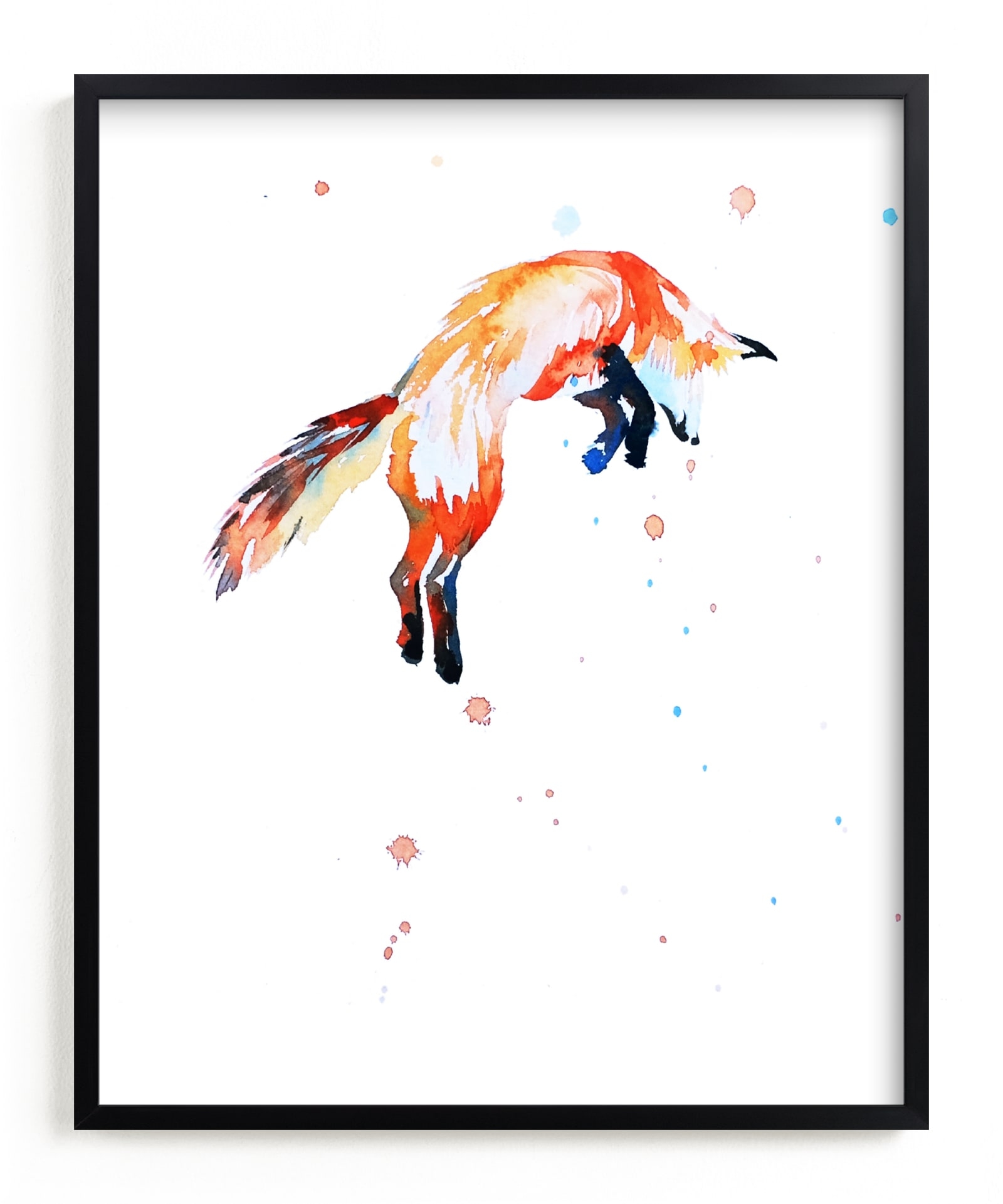 Fox Jump Open Edition Fine Art Print - Image 0