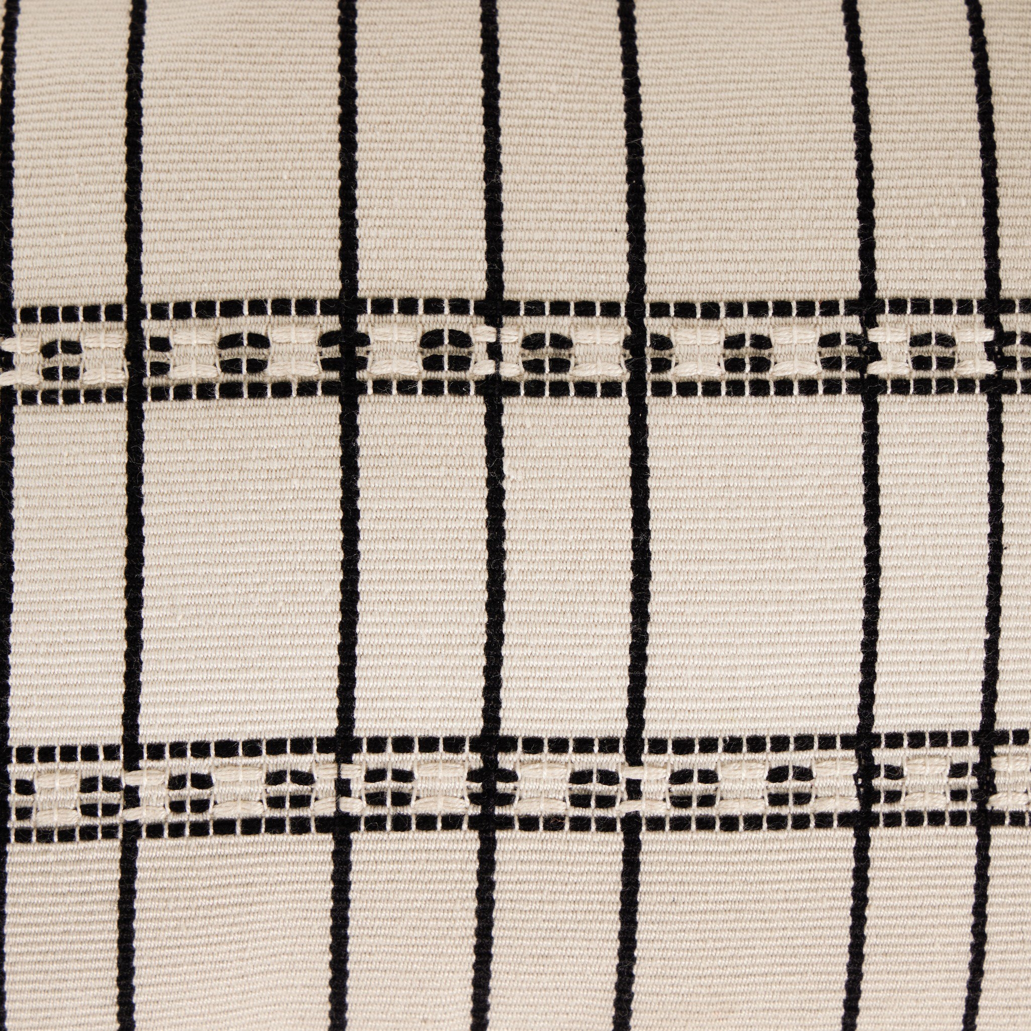 Handwoven Chiapas Pillow - Ivory Cotton - Image 3