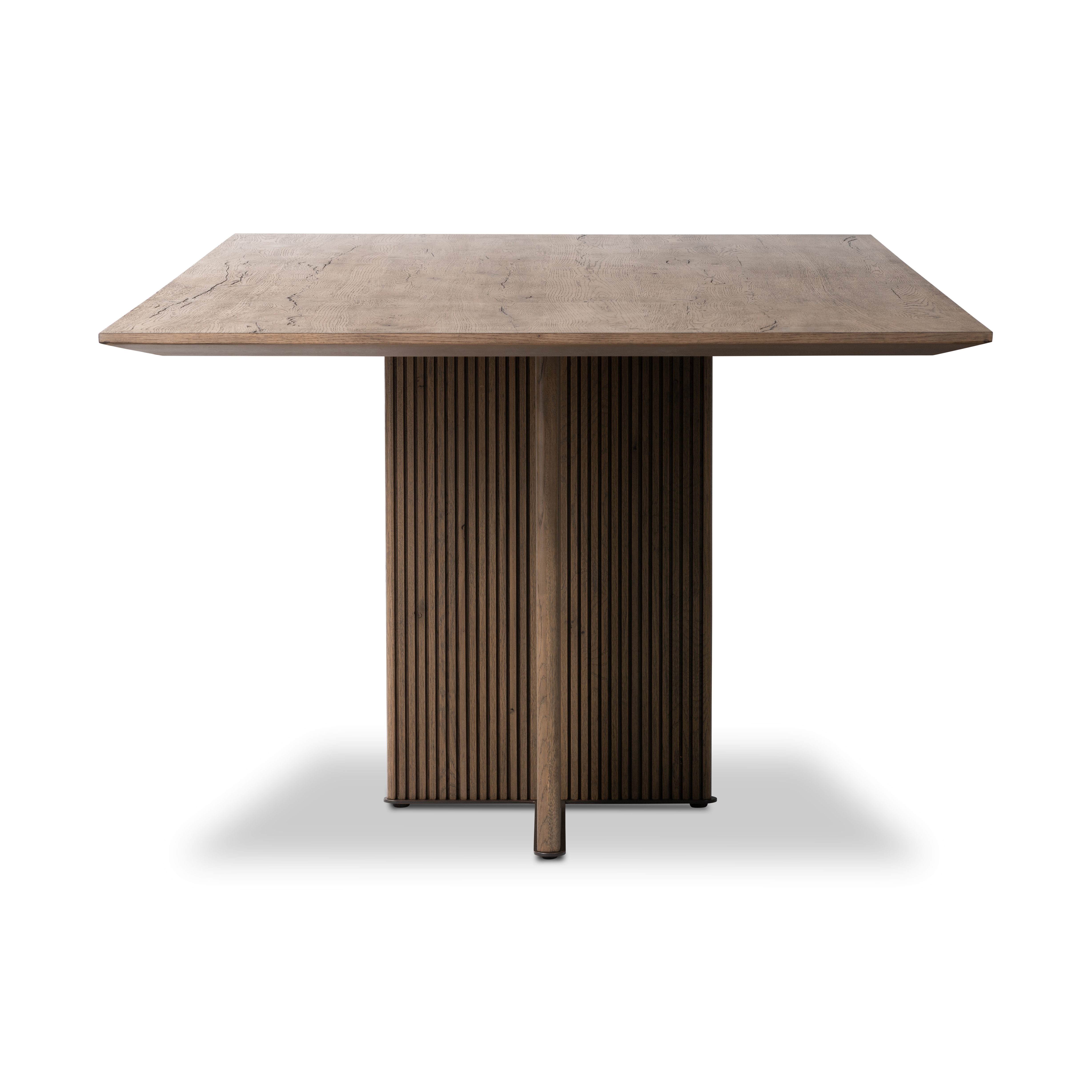 Leo Dining Table-Rustic Grey Veneer - Image 4