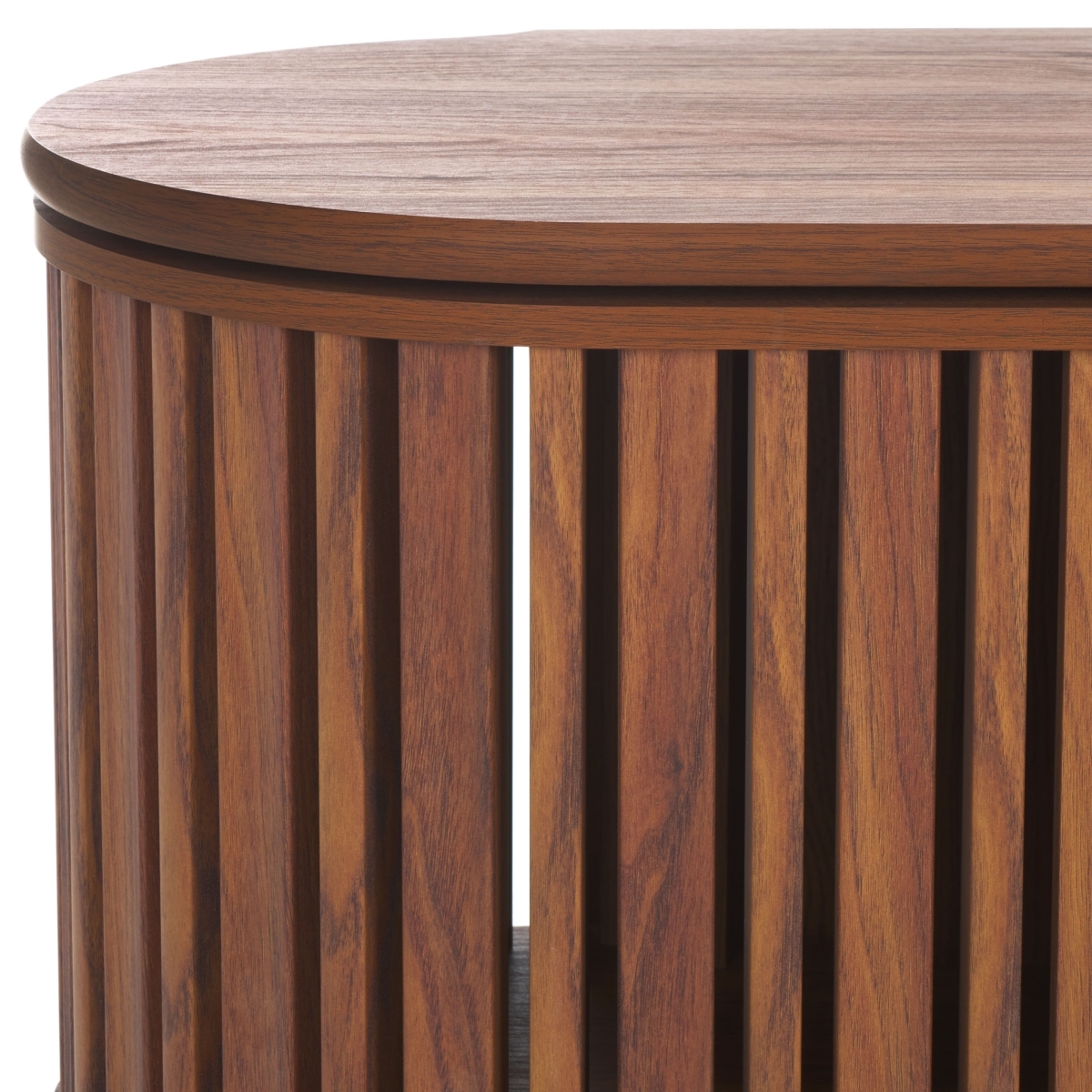 Enid 4 Door Media Stand - Walnut / Black - Safavieh - Image 2