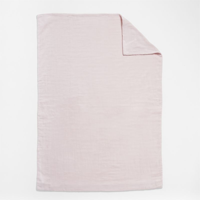 Supersoft Lilac Rose Organic Cotton Gauze Toddler Duvet Cover - Image 1