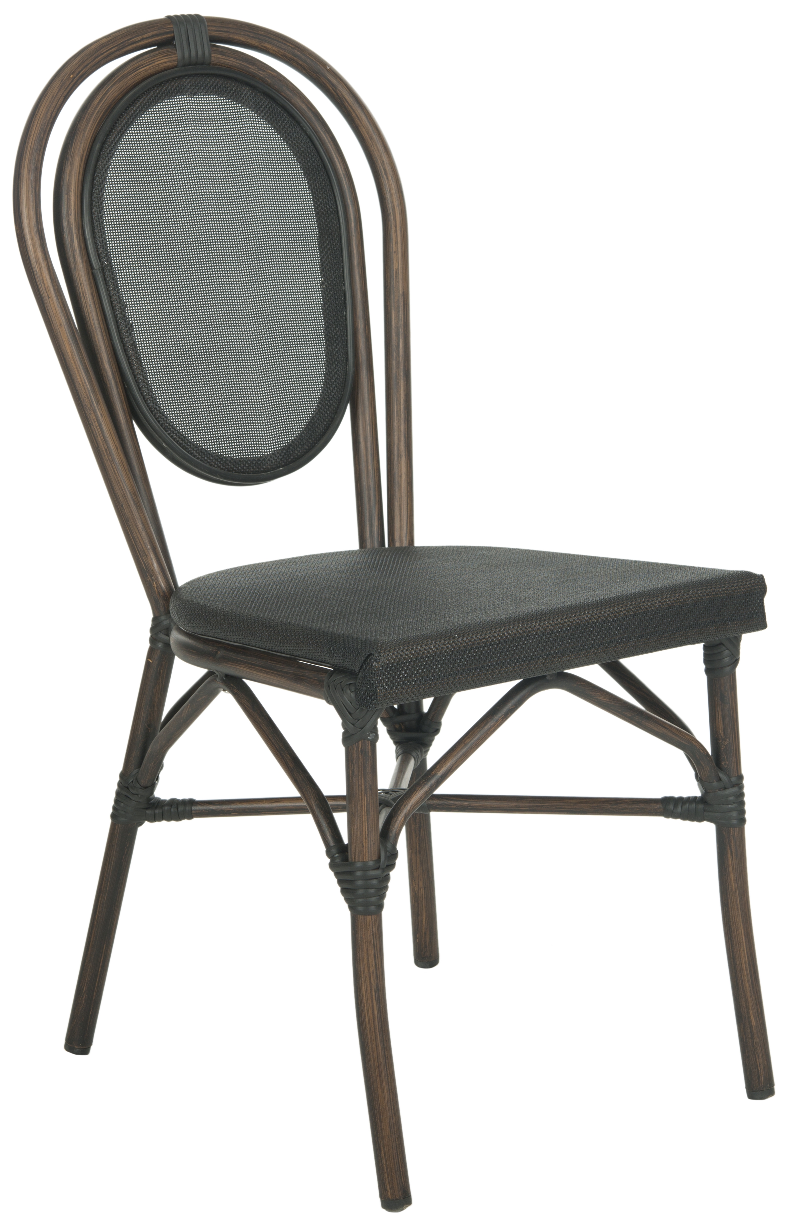Ebsen Side Chair - Black - Safavieh - Image 2