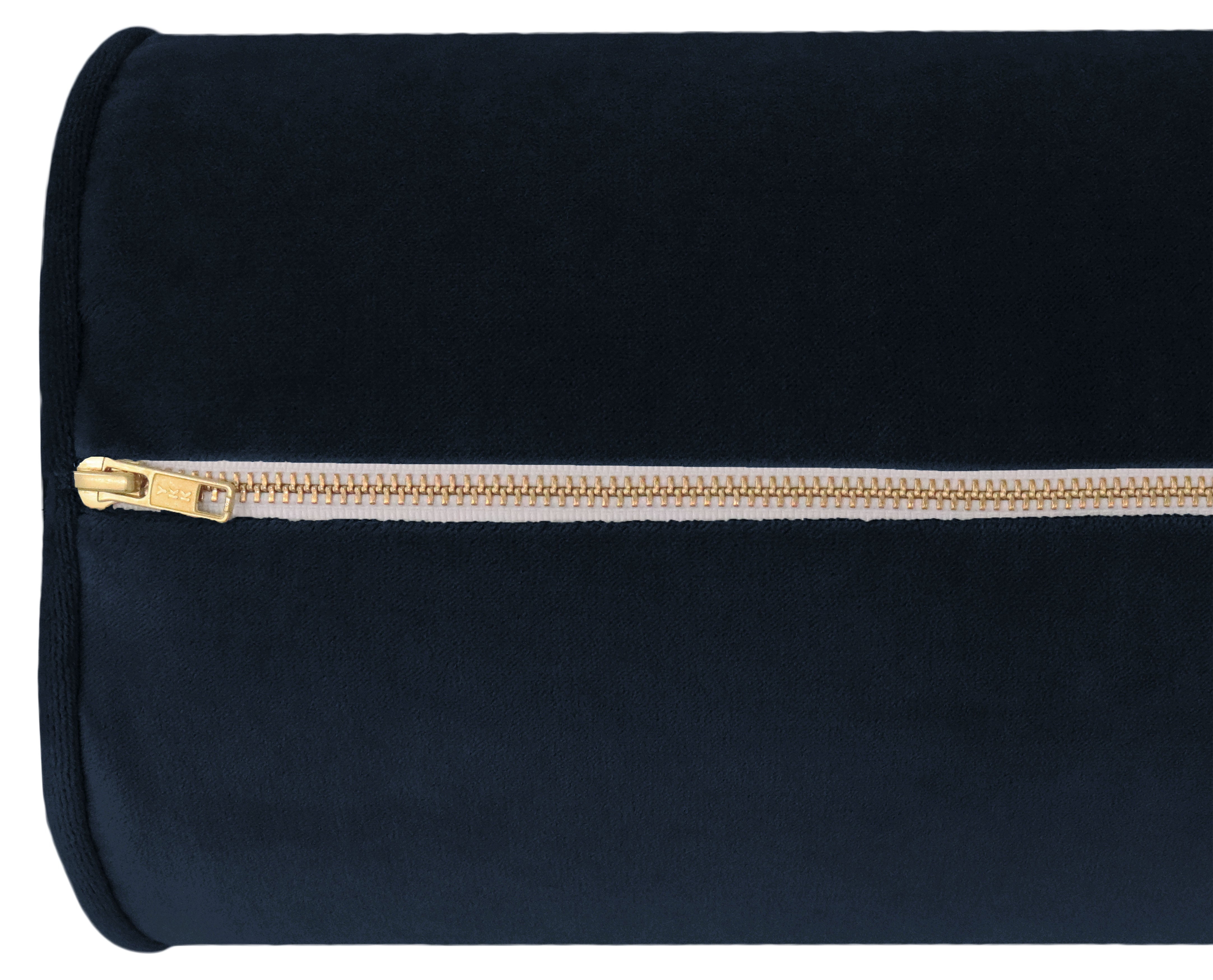 THE BOLSTER :: SOCIETY VELVET // NAVY BLUE - BY THE YARD - Image 3