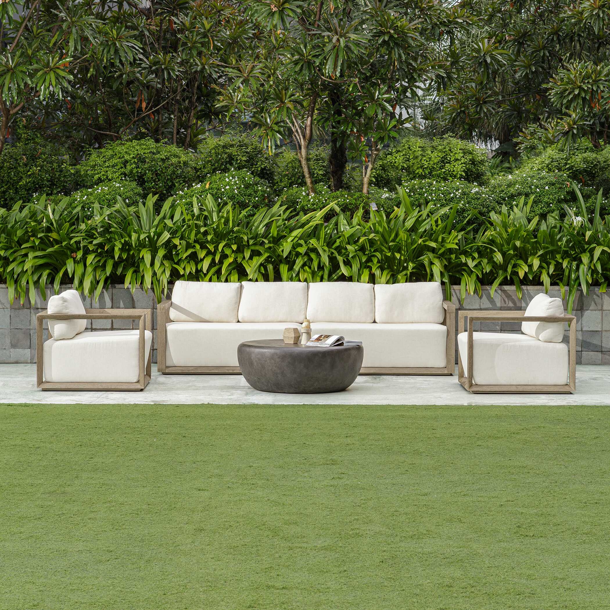 Remsen Outdoor Gray Sofa - Image 7