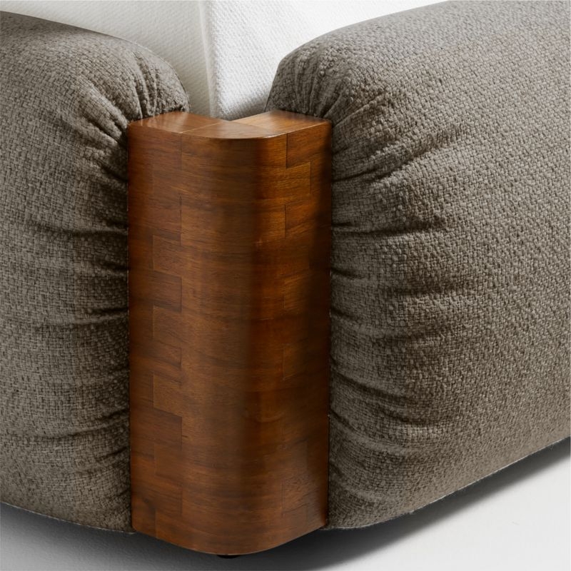 Shinola Runwell King Dark Grey Upholstered Bed - Image 1