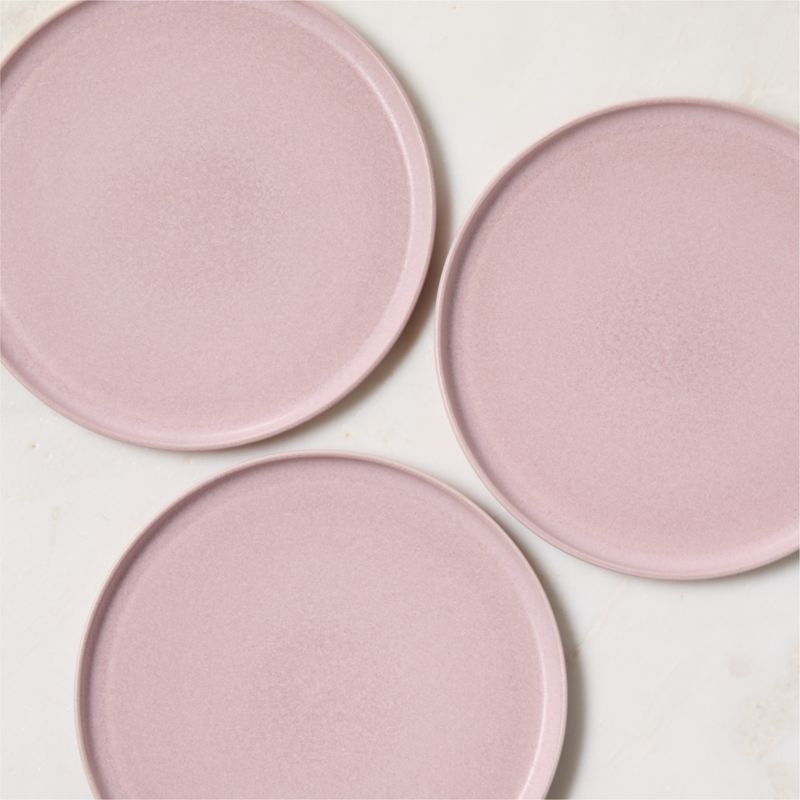 Drift Lilac Dinner Plates with Reactive Glaze Set of 6 - Image 2
