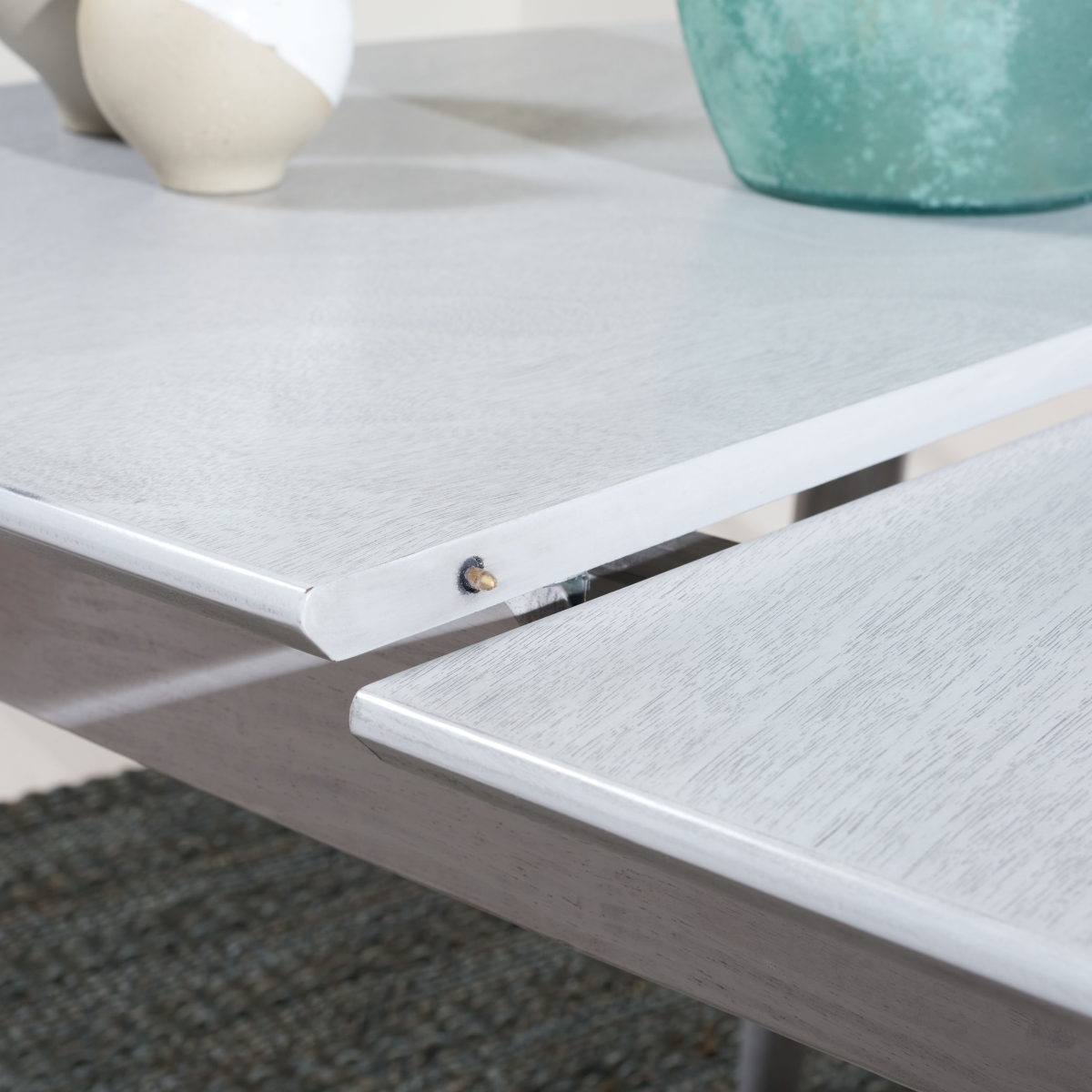 Kyoga Auto Mech Extension Dining Table - Dark Grey - Safavieh - Image 2