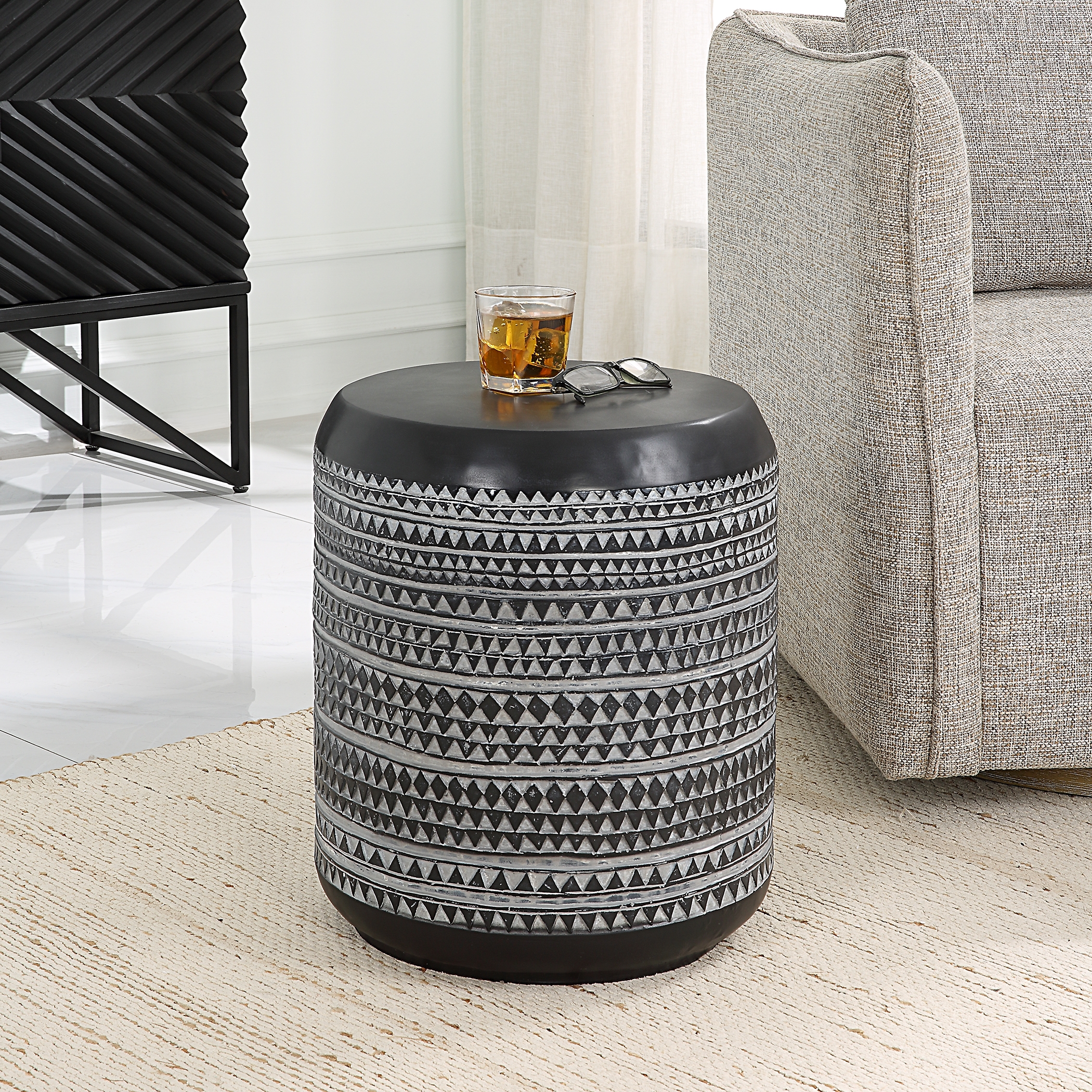 Cutting Edge Tribal Accent Table - Image 2