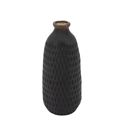 Oboyle Black Ceramic Table Vase - Image 0