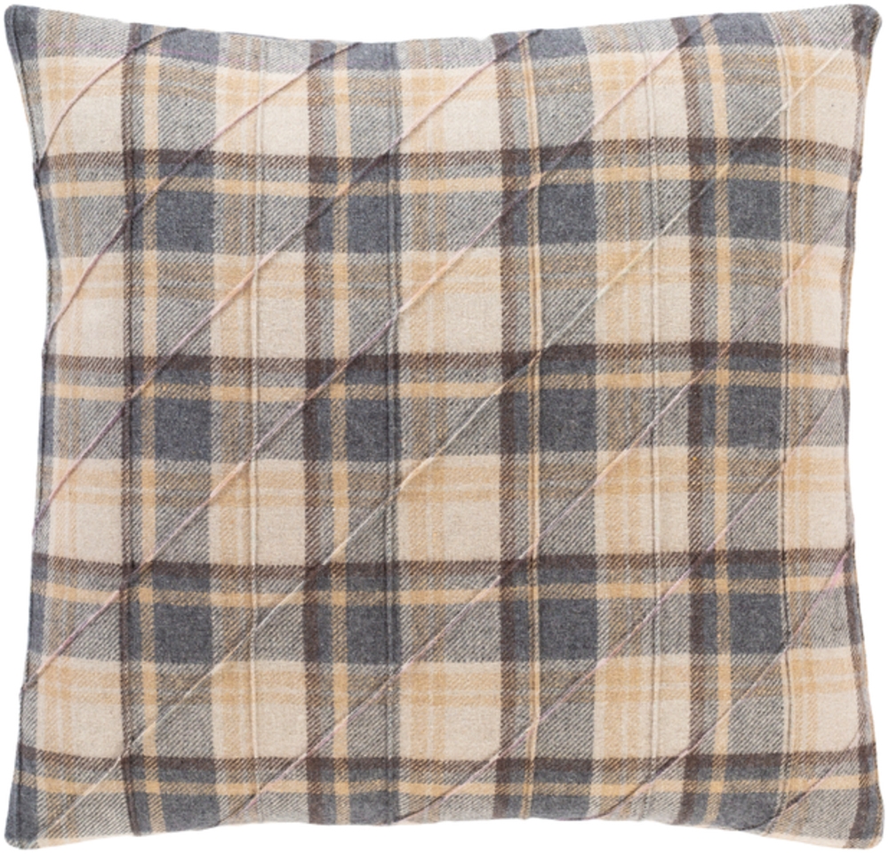 Huxley Pillow Cover, 22" x 22", Taupe - DISCONTINUED - Image 0